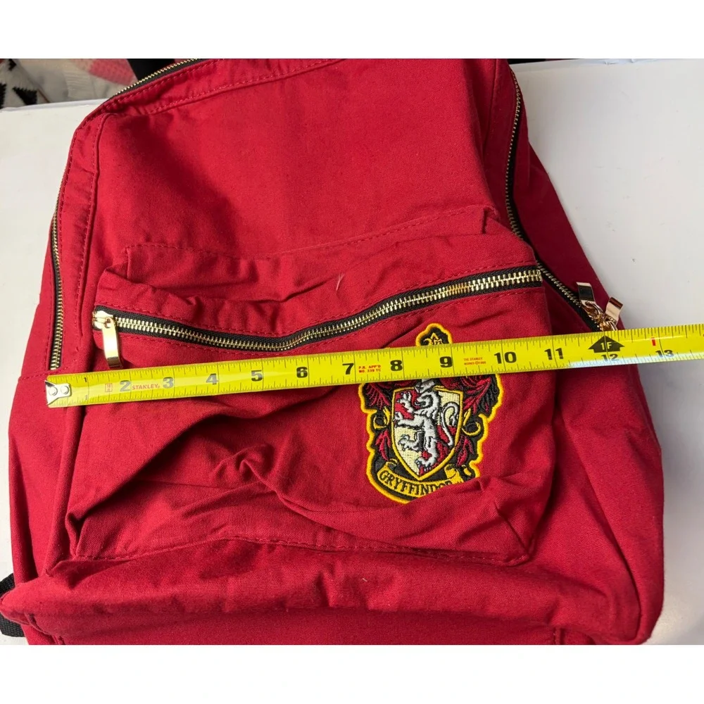 Universal Studios Harry Potter Gryffindor Lined Red Backpack Laptop Bag NEW